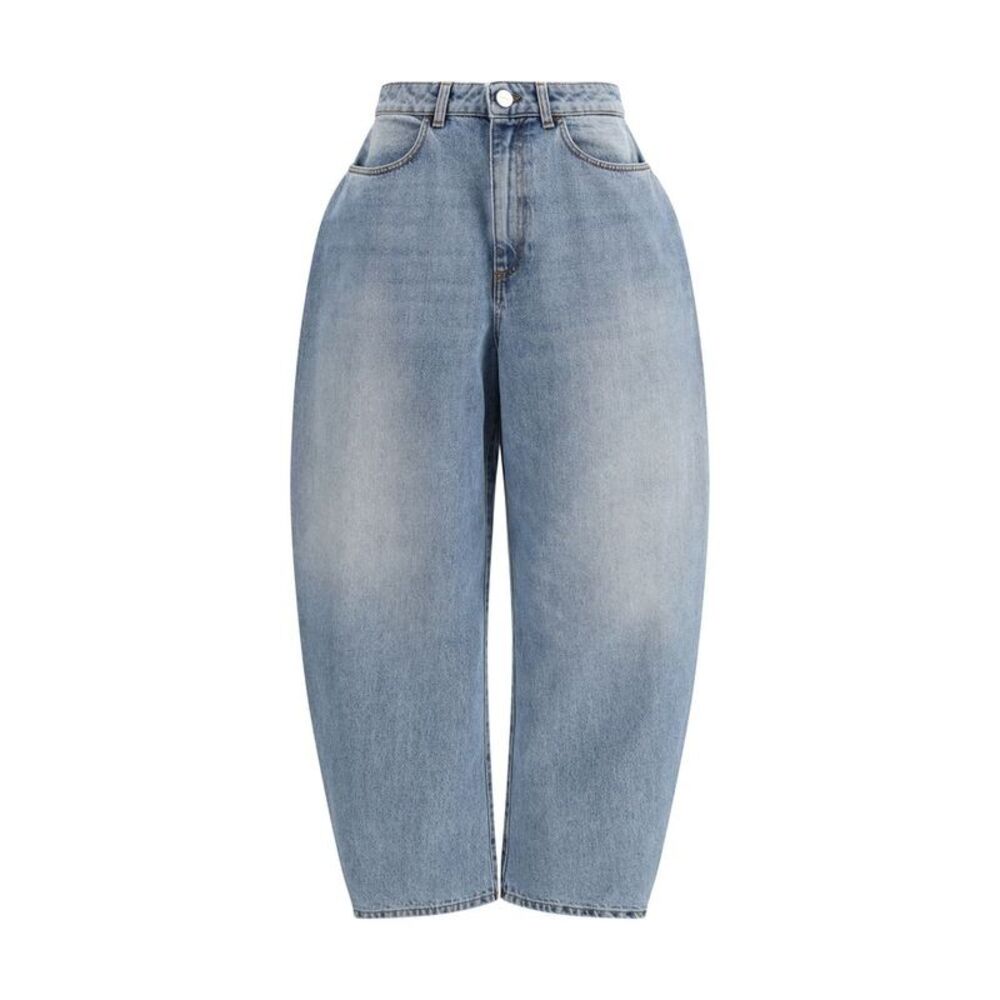 Rohe Blue Cotton Straight-Leg Women's Jeans